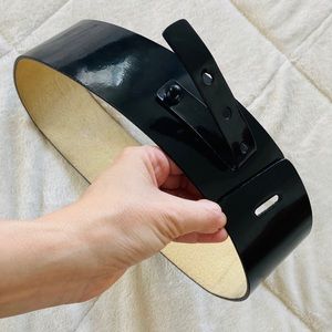 ✨Nicole Miller Adjustable Patent Leather Belt XS